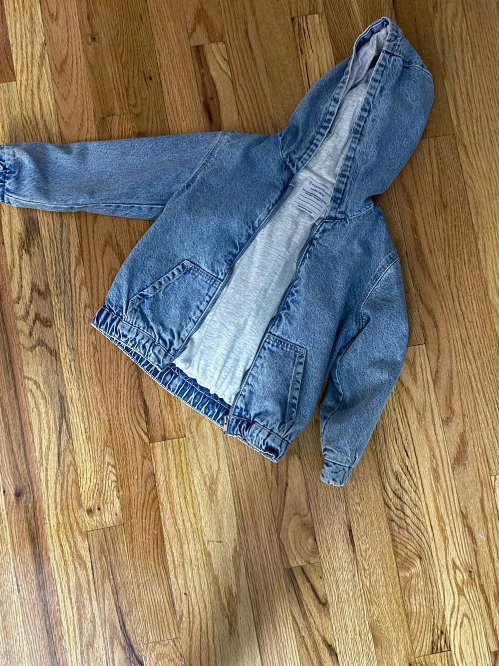Primark Light Blue Denim Hooded Jacket for Kids